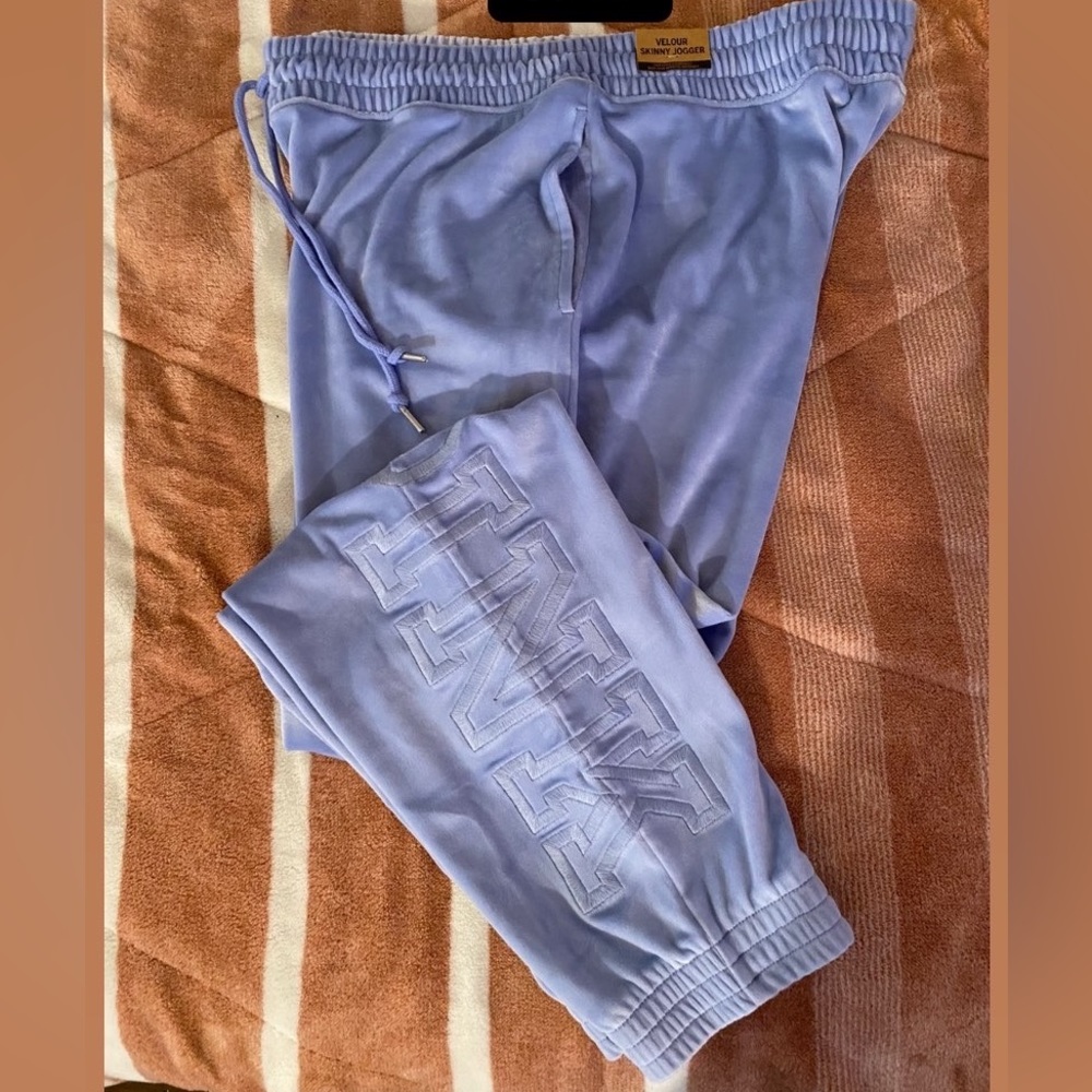 Brand New PINK velour joggers